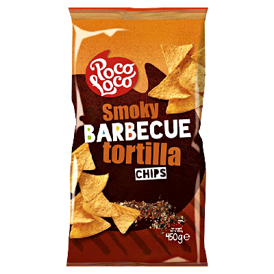 Poco loco smoky barbeque tortilla chips