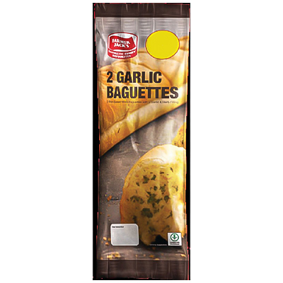 Farmer jacks Garlic Baguettes 2pcs