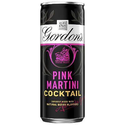 Gordons Pink Martini Cocktail