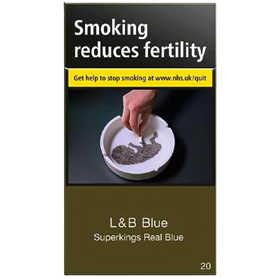 L&b Blue Superkings Real Blue 20pk