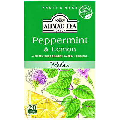 Ahmad Tea Peppermint & Lemon Tea Bags