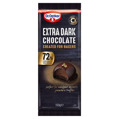 Dr. Oetker 72% Extra Dark Chocolate Bar