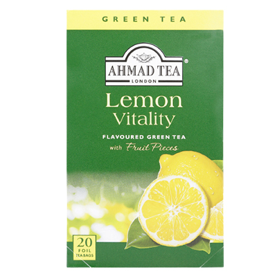 Ahmad Tea Lemon Flavoured Green 20 Tea bag