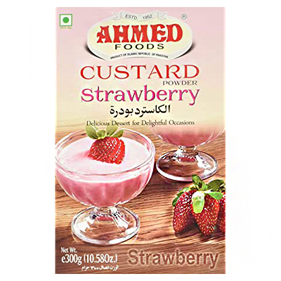 Ahmed Foods Strawberry Custard Powder