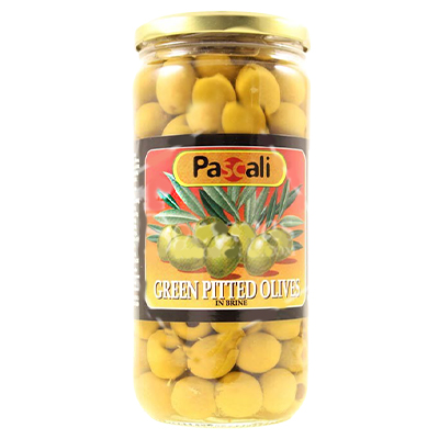 Pascali Green Pitted Olives In Brine