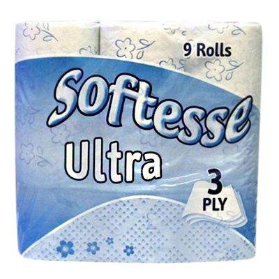 Softesse 3 Ply Ultra White Toilet Rolls