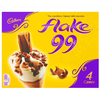 Cadbury Flake 4 Cone Ice Cream