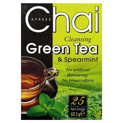 Chai Xpress Green Tea & Spearmint 25 Tea Bags