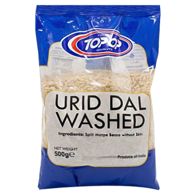 Top op Urid Dal Washed (Split black beans Husk less)