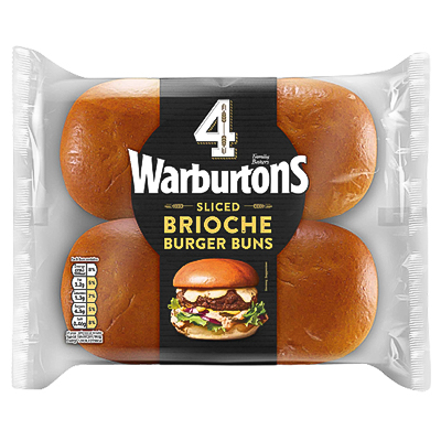 Warburtons  Bistro Brioche Burger Buns