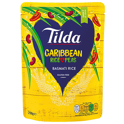 Tilda Caribbean Rice And Peas Basmati Rice