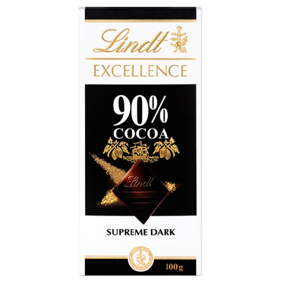 Lindt Excellence 90% Cocoa Dark Chocolate Bar