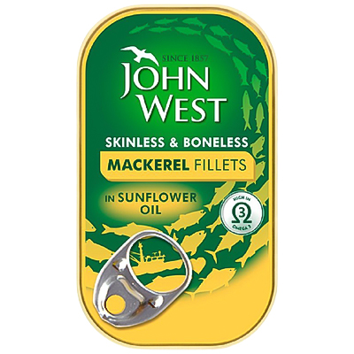 John West Mackerel Fillets In Sunflower Oil