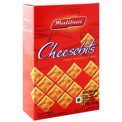 Maliban Cheesebits Tangy Cheese Crackers