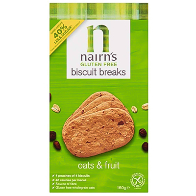 Nairns Gluten Free Biscuit Breaks Oats & Fruit