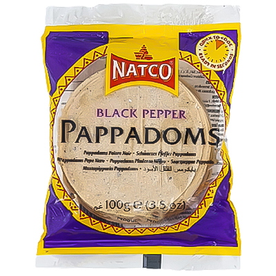 Natco Black Pepper Pappadoms