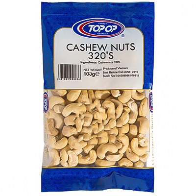 Top-op Cashew Nuts Whole (320)