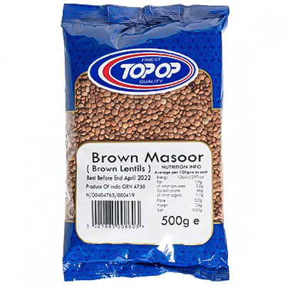 Top op Brown Masoor