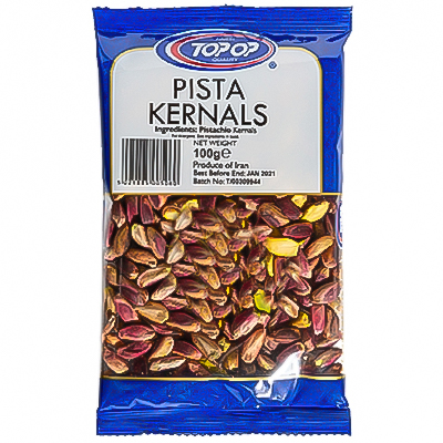 Top op Pistachio Kernels