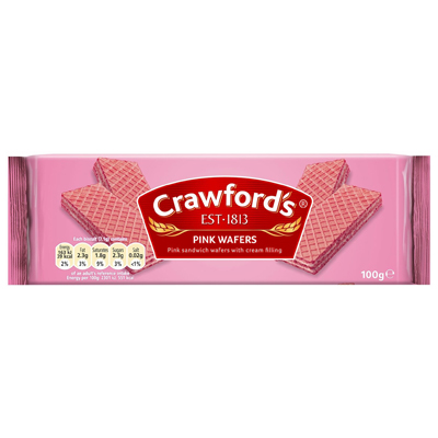 Crawfords Pink Wafers