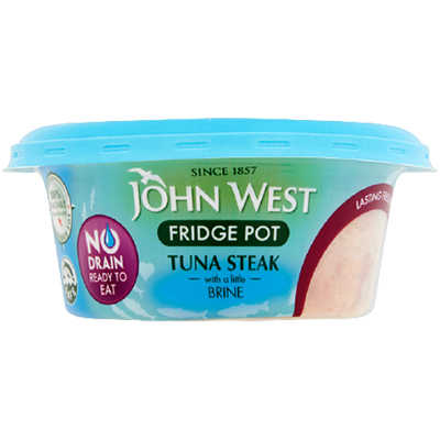 John West No Drain Fridge Pot Tuna Steak With A Little Brine