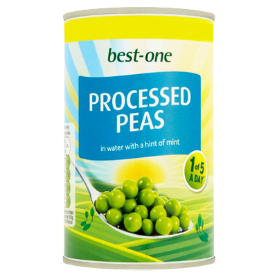 Best-one Processed Peas In Water With A Hint Of Mint