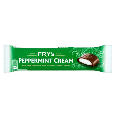 Frys Peppermint Cream Chocolate Bar