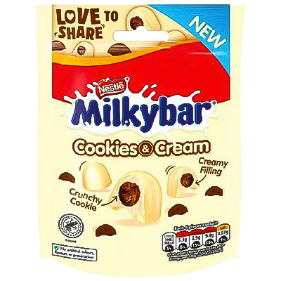 Milkybar Mix Ups White And Milk Chocolatesharing Bag