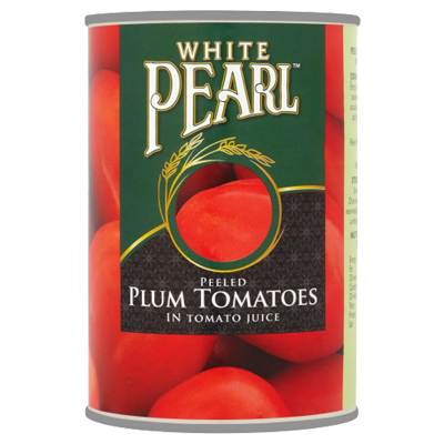 White Pearl Peeled Plum Tomatoes In Tomato Juice