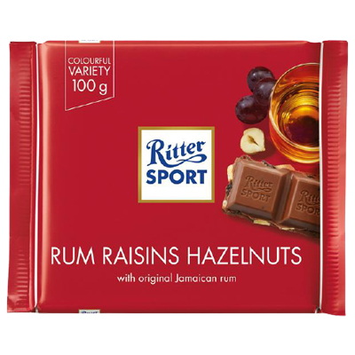 Ritter Sport Rum Raisins Hazelnuts