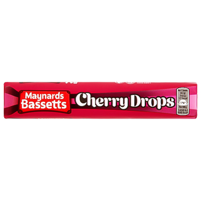 Maynards Bassetts Cherry Drops Sweets Roll