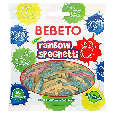 Bebeto Sour Rainbow Spaghetti