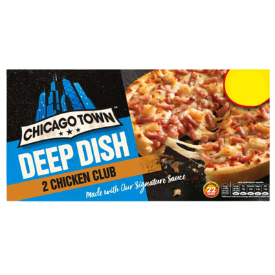 Chicago Town 2 Deep Dish Chicken Club Pizzas