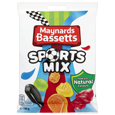 Maynards Bassetts Sports Mix Sweets Bag