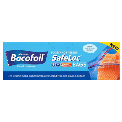 Bacofoil Doubleseal Safeloc Food & Freezer Small Bags