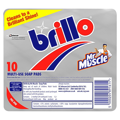 Brillo Multiuse Soap Pads 10Pc