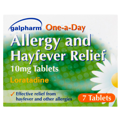 Galpharm One-a-day Allergy And Hayfever Relief 10mg Tablets Loratadine 7pk