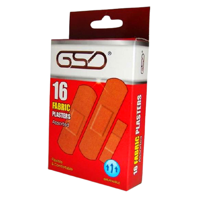 Gsd Washproof Plasters 16pk