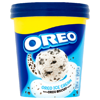 Oreo Ice Cream With Oreo Biscuit Pieces