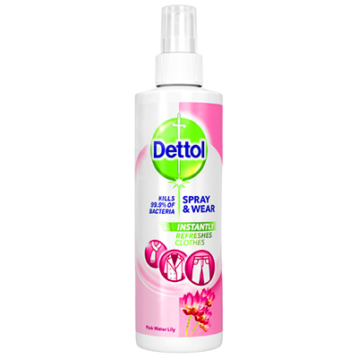 Dettol Spray & Wear Fabric Freshener Pink Water Lily