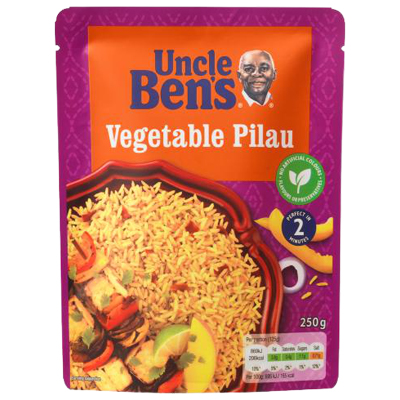 Uncle Bens Vegetable Pilau Rice