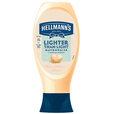 Hellmanns Lighter Than Light Squeezy Mayonnaise