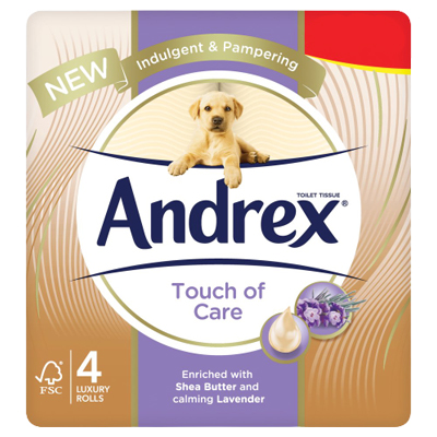 Andrex Touch Of Care 4pk