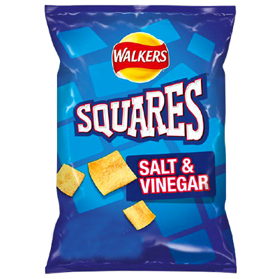 Walkers Squares Salt And Vinegar Snacks