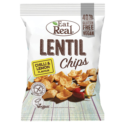 Eat Real Lentil Chips Chilli And Lemon Flavour