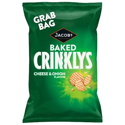 Jacob?s Baked Crinklys Cheese & Onion