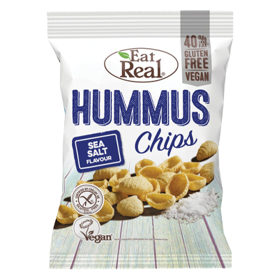 Eat Real Hummus Chips Sea Salt Flavour