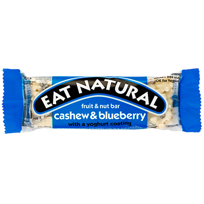 Eat Natural Fruit & Nut Bar Cashew & Blueberry With A Yoghurt Coating