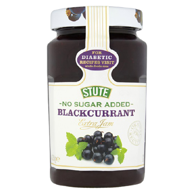 Stute No Sugar Added Blackcurrant Extra Jam