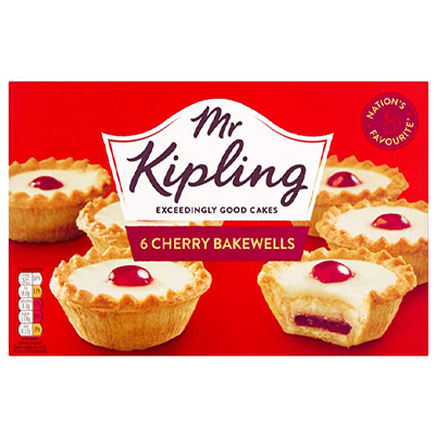 Mr Kipling 6 Cherry Bakewells